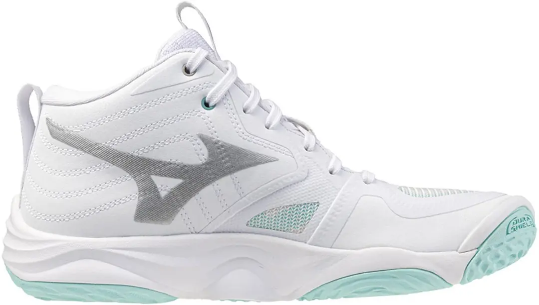 Mizuno Wave Momentum Elite Mid Dames - 44 - Wit/Blauw - afbeelding 5 van 6
