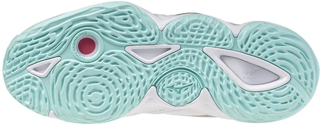 Mizuno Wave Momentum Elite Mid Dames - 44 - Wit/Blauw - afbeelding 3 van 6