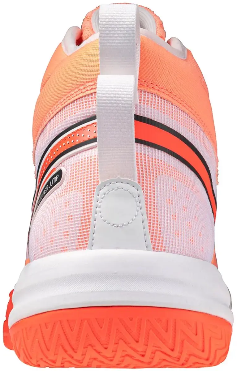 Mizuno Neo Jump Mid Schoenen 38.5 - Flamingo Koraal/Lava Oranje/Wit