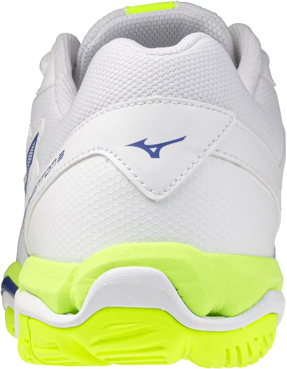 Mizuno Wave Phantom Indoor Schoenen 44 - Wit/Lichtgeel/Blauw