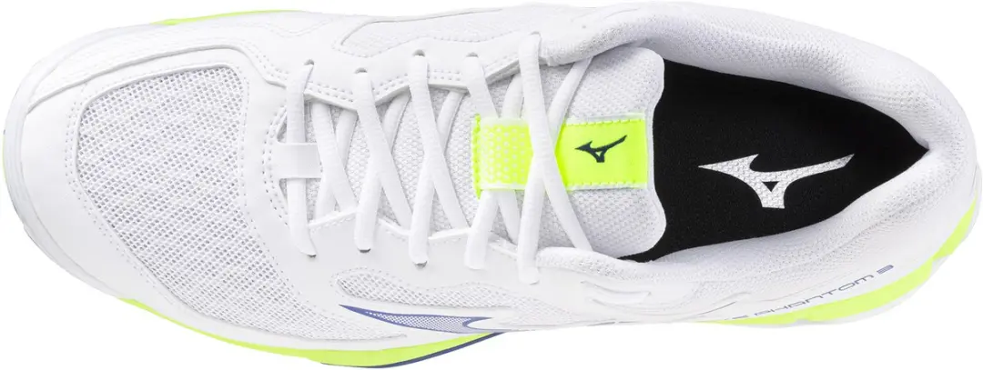 Mizuno Wave Phantom Indoor Schoenen 44 - Wit/Lichtgeel/Blauw - afbeelding 6 van 6