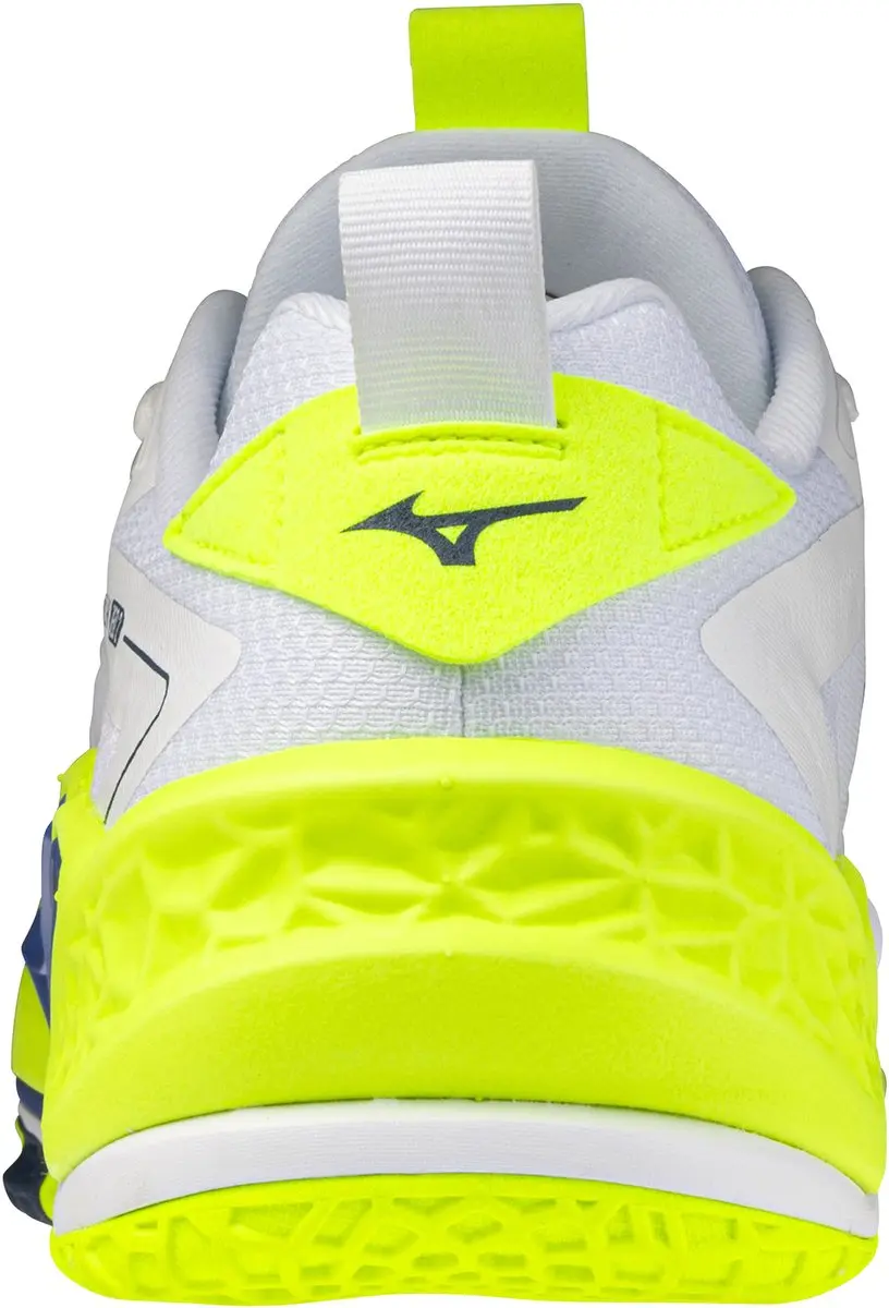 Mizuno Wave Stealth Neo Indoor Schoenen - 43 - Wit/Lichtgeel/Blauw