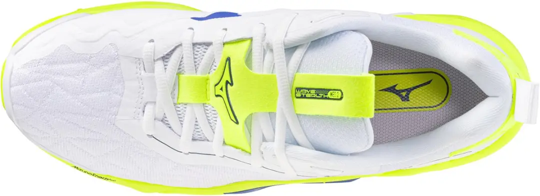 Mizuno Wave Stealth Neo Indoor Schoenen - 43 - Wit/Lichtgeel/Blauw