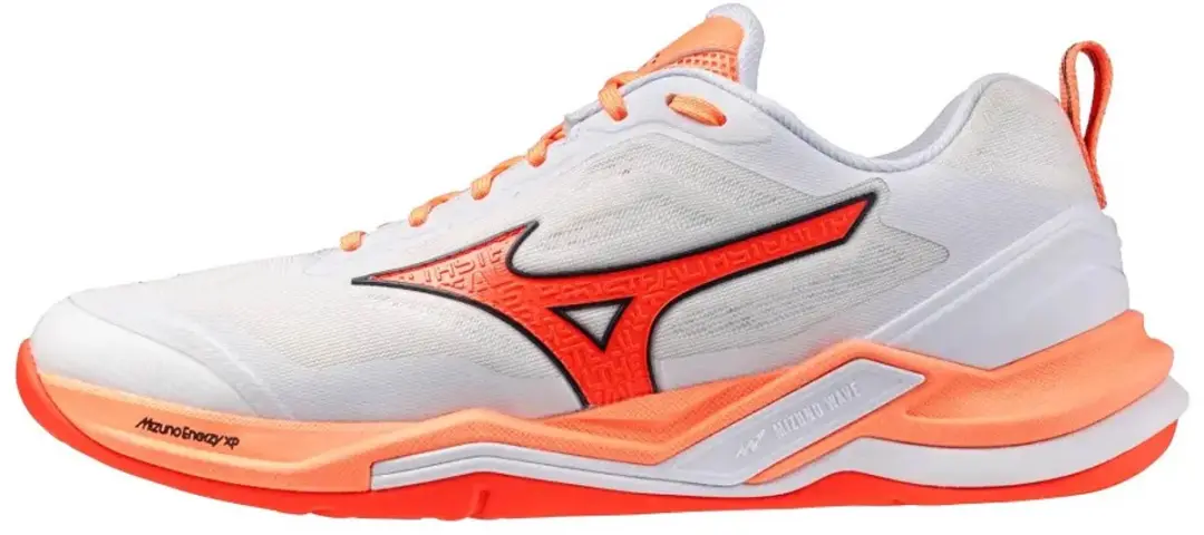 Mizuno Wave Stealth Elite Indoor Schoenen 46 - White/Lava Orange