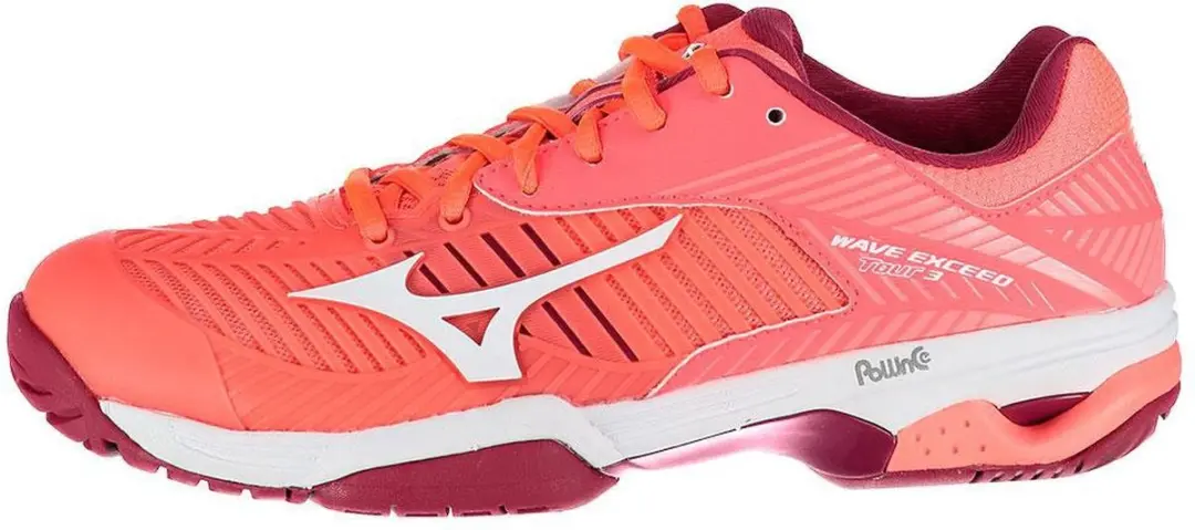 Mizuno Wave Exceed Tour 3 CC Fiery Coral/White