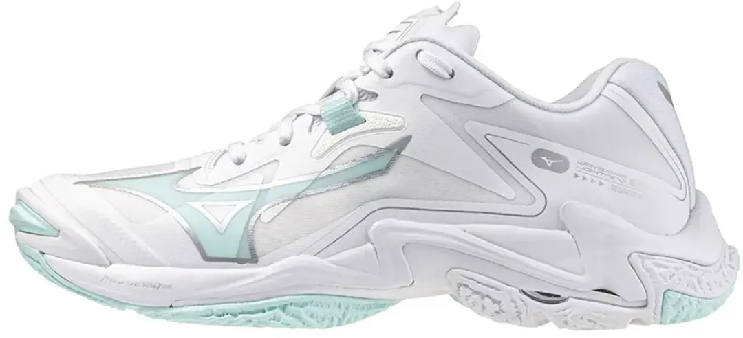 Mizuno Wave Lightning Z8 Indoorschoenen Dames 42 - wit/lichtblauw/zilver