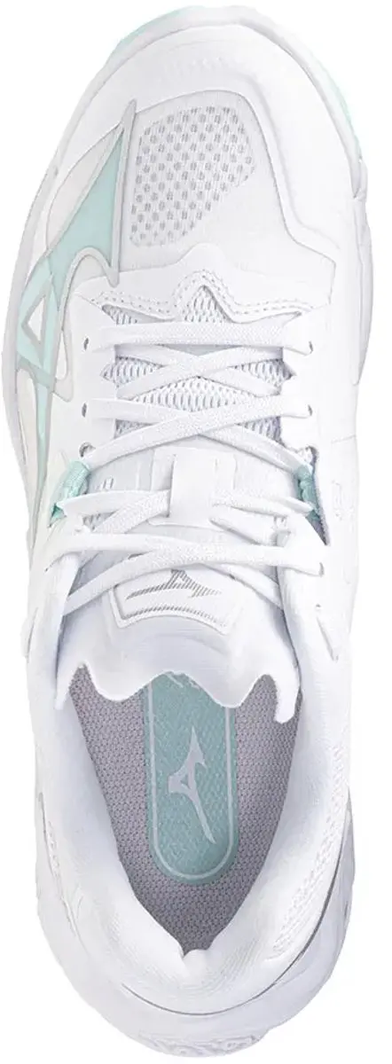 Mizuno Wave Lightning Z8 Indoorschoenen Dames 42 - wit/lichtblauw/zilver