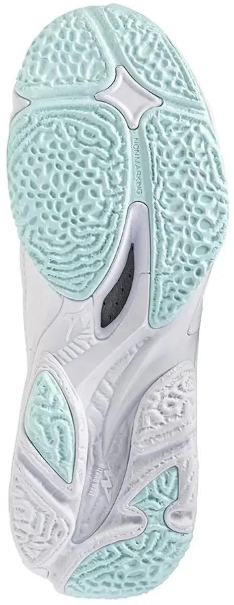 Mizuno Wave Lightning Z8 Indoorschoenen Dames 42 - wit/lichtblauw/zilver