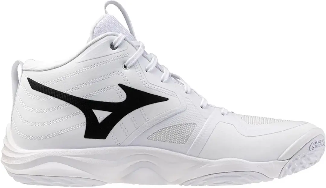 Mizuno Wave Momentum Elite Mid Indoor Schoenen 46 - Wit/Grijs/Zwart
