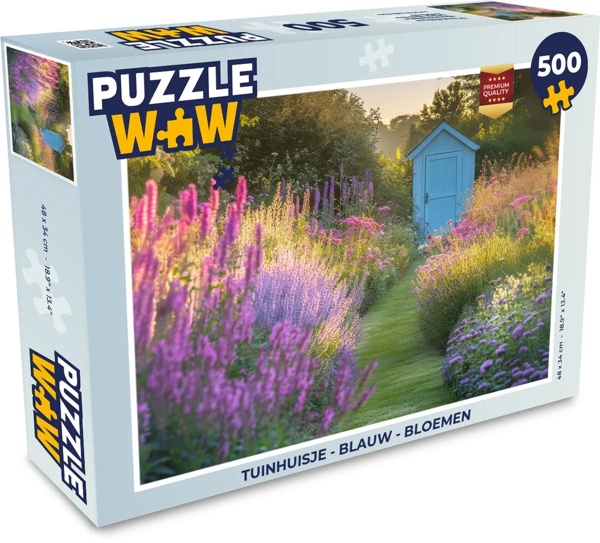 PuzzleWow Tuinhuisje Puzzel 500 Stuks