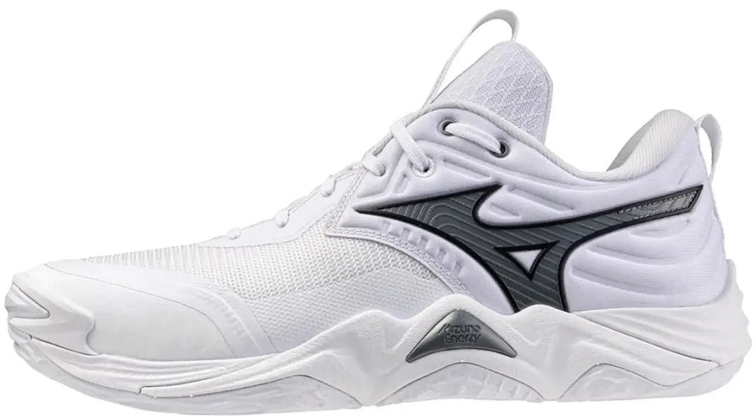 Mizuno Wave Momentum Elite Indoor Schoenen 45 - White/Metallic Gray