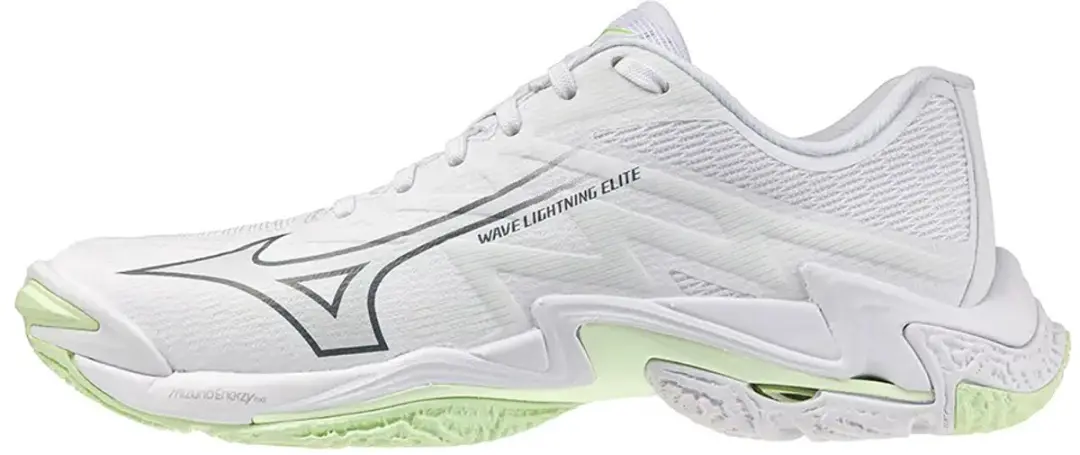 Mizuno Wave Lightning Elite V1GC2600 Dames Indoorschoenen - 37 - Wit/Balsam Groen