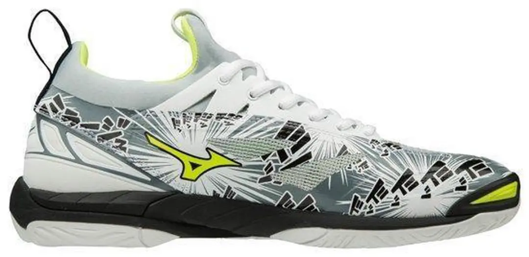 Mizuno Wave Mirage 2.1 wit geel handbalschoenen uni (X1GA1850-48)