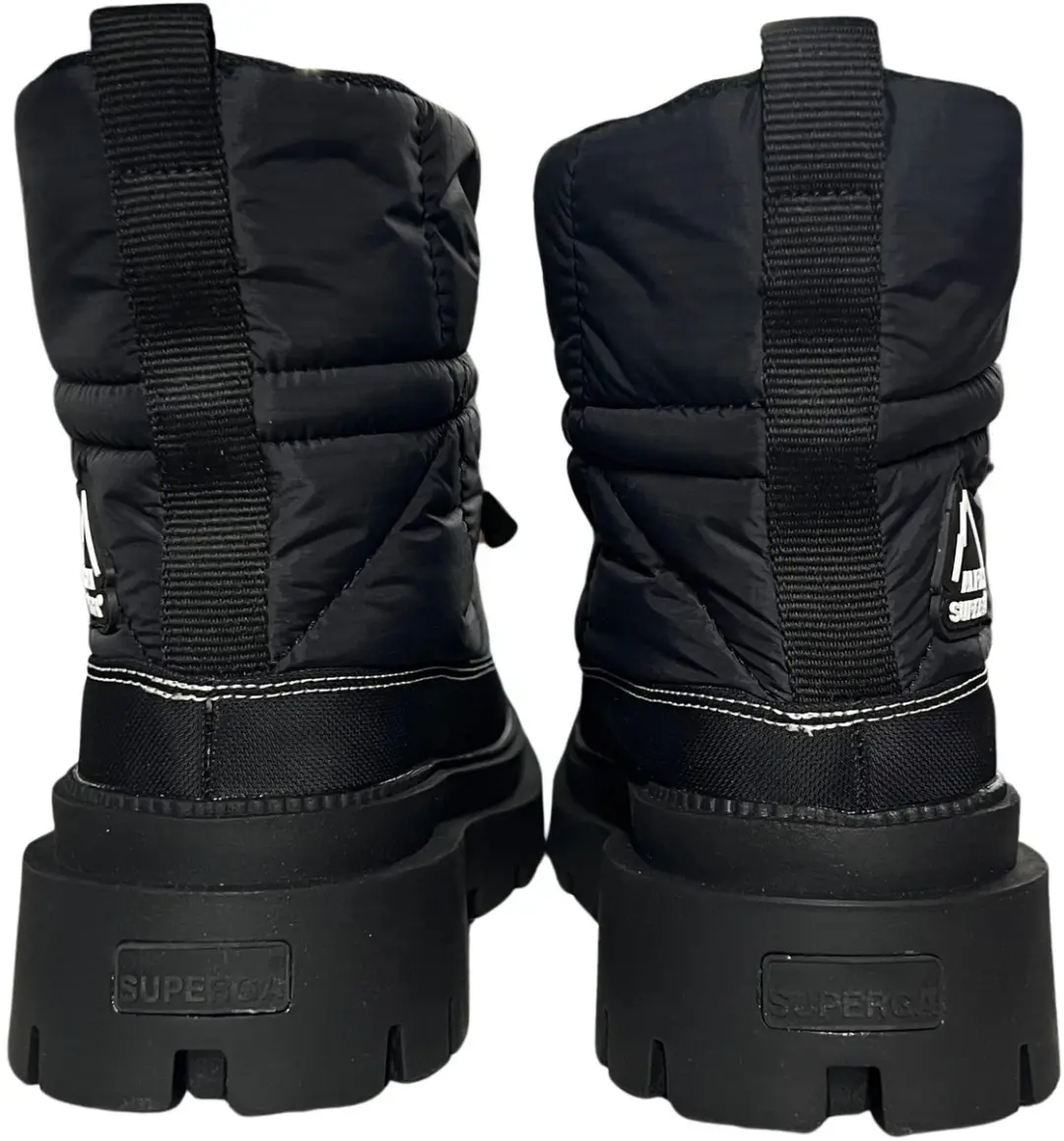 Superga 3053 Alpina Apex Padded Damestrainers - 36 - Driedubbel zwart