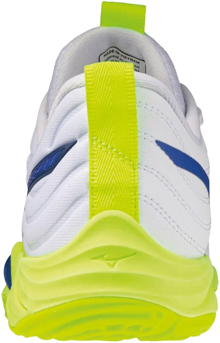 Mizuno Wave Momentum Elite Zaalschoenen 41 - wit/geel/blauw - afbeelding 5 van 6