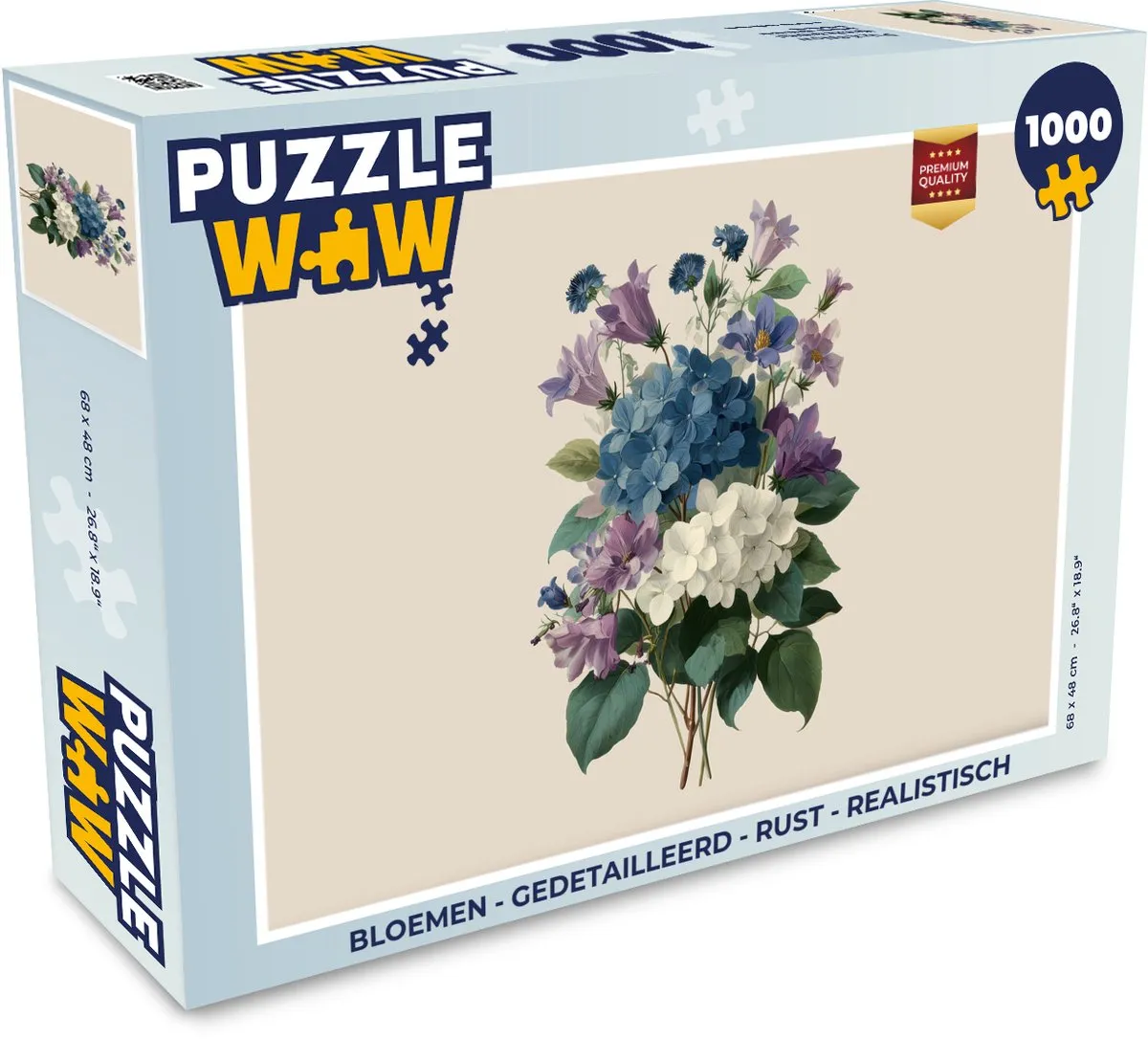 PuzzleWow Legpuzzel Bloemen 1000 Stuks