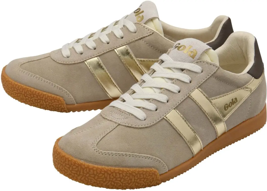 Gola Elan Glitz Damestrainers - 41 - Bone/Gold/Dark Brown
