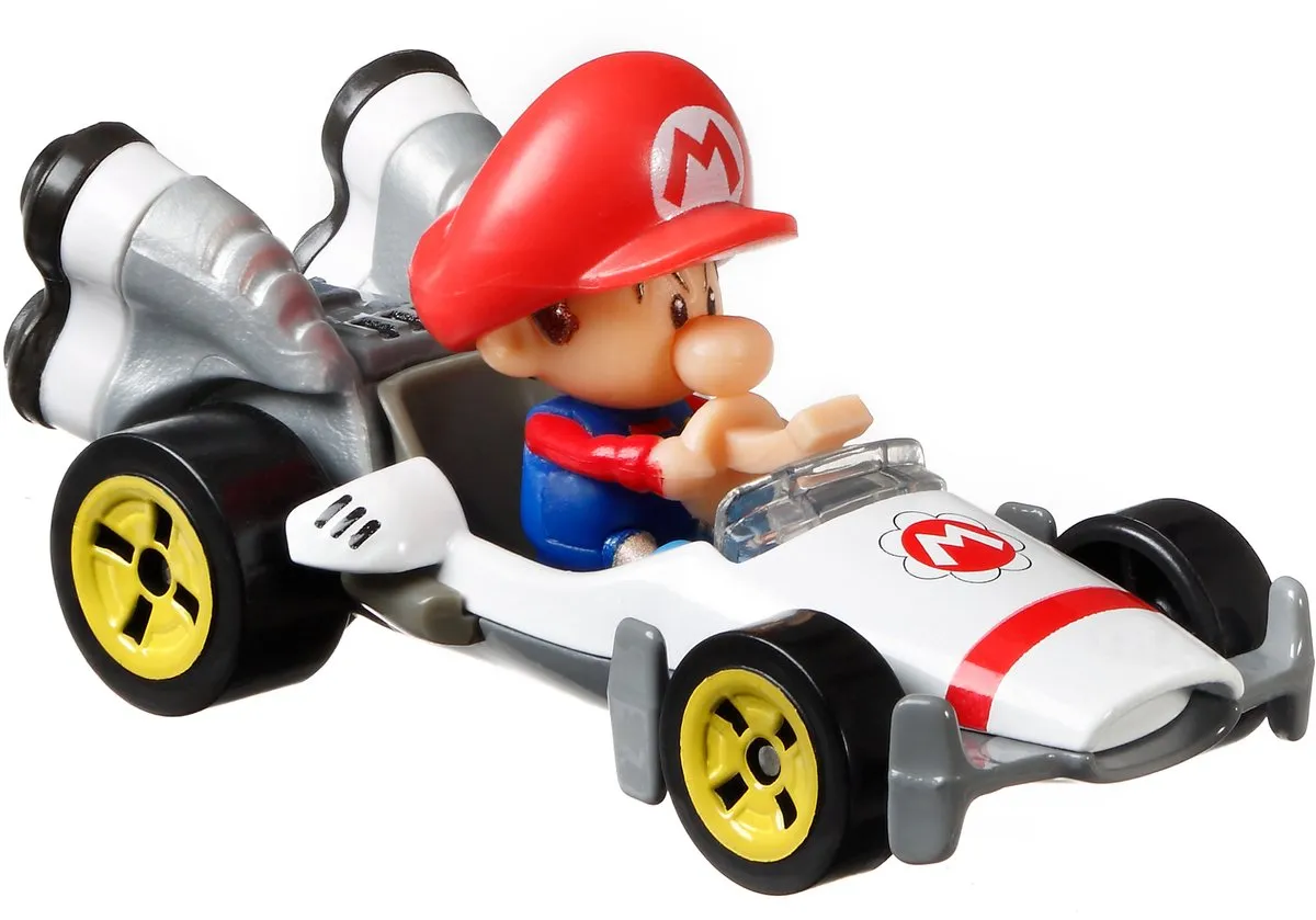 Hot Wheels Mario Kart Baby 1:64 Die-cast - GRN12 - Rood
