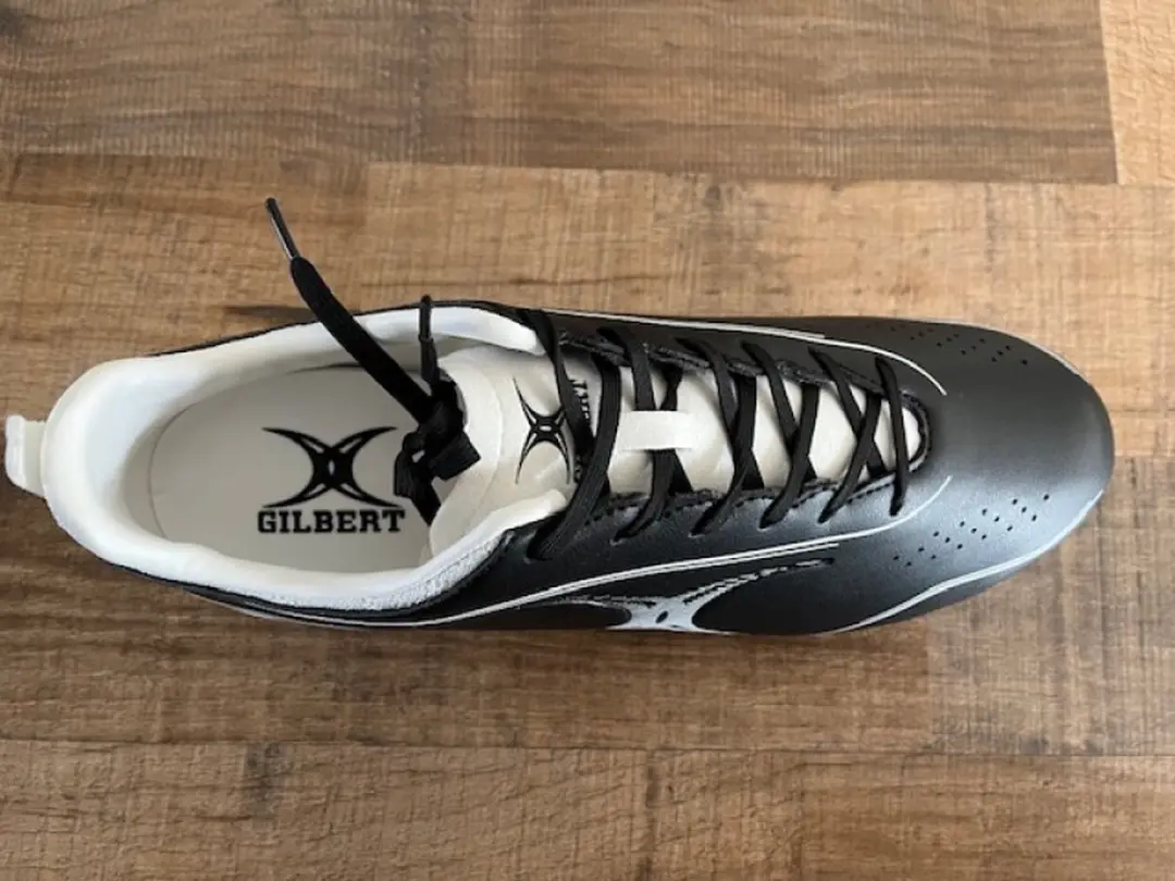 Gilbert Cage Torq MSX Rugbyschoenen 46 - FG - Zwart/Wit