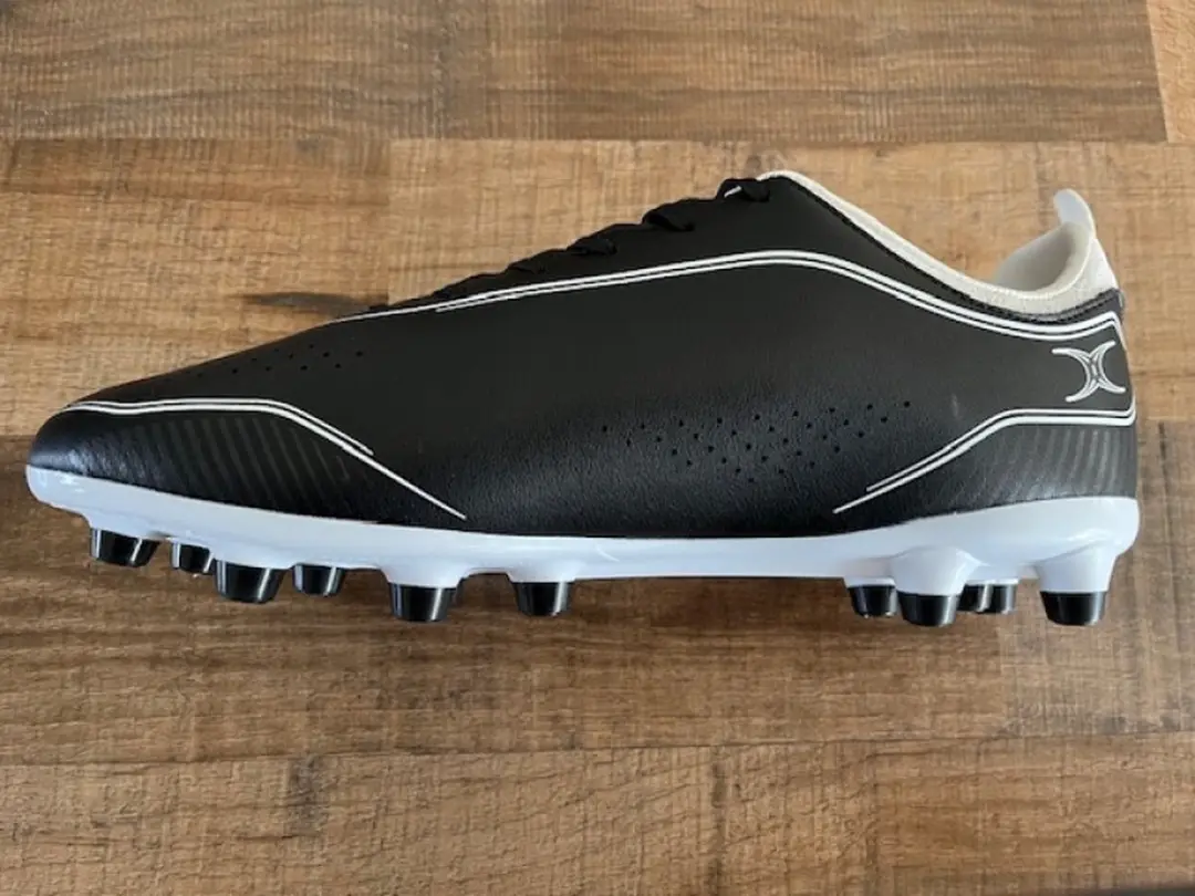 Gilbert Cage Torq MSX Rugbyschoenen 46 - FG - Zwart/Wit