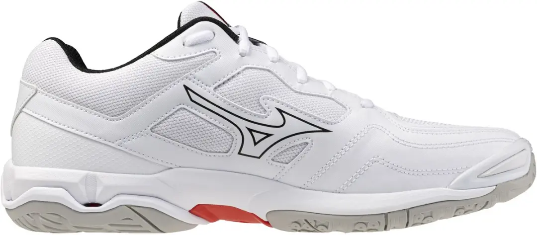 Mizuno Wave Phantom Indoor Schoenen 40.5 - Wit/Zwart/Rood