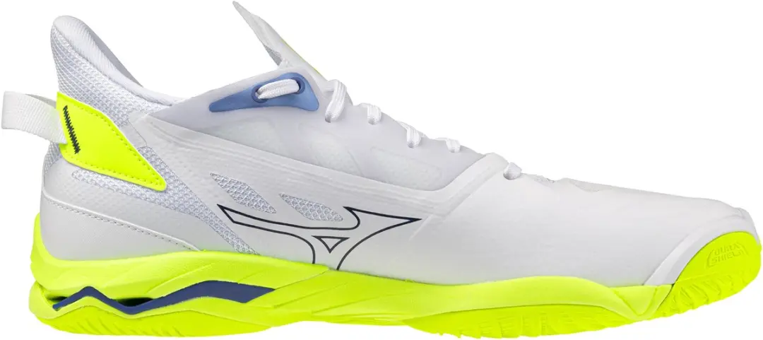 Mizuno Wave Mirage Indoor Schoenen 41 - Wit/Lichtgeel/Blauw - afbeelding 6 van 6