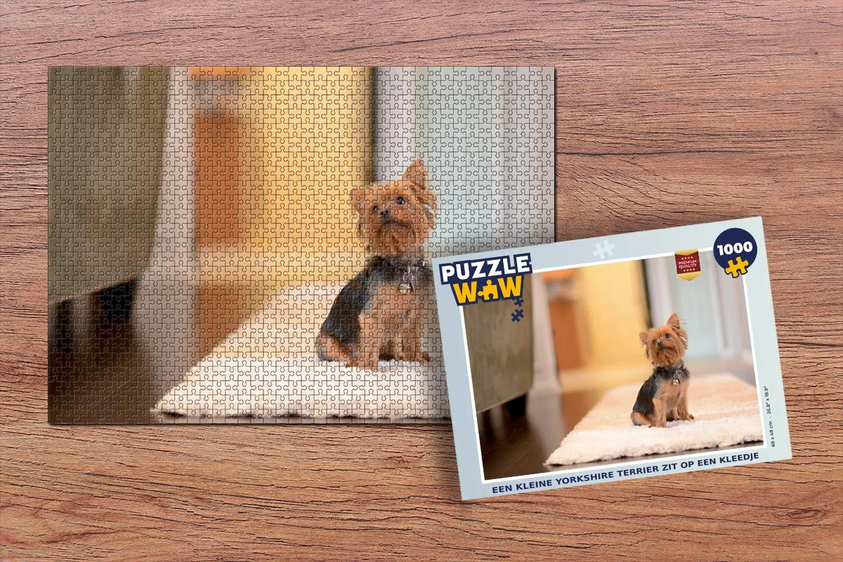 PuzzleWow Yorkshire Terrier Legpuzzel 1000 Stuks - Multicolor