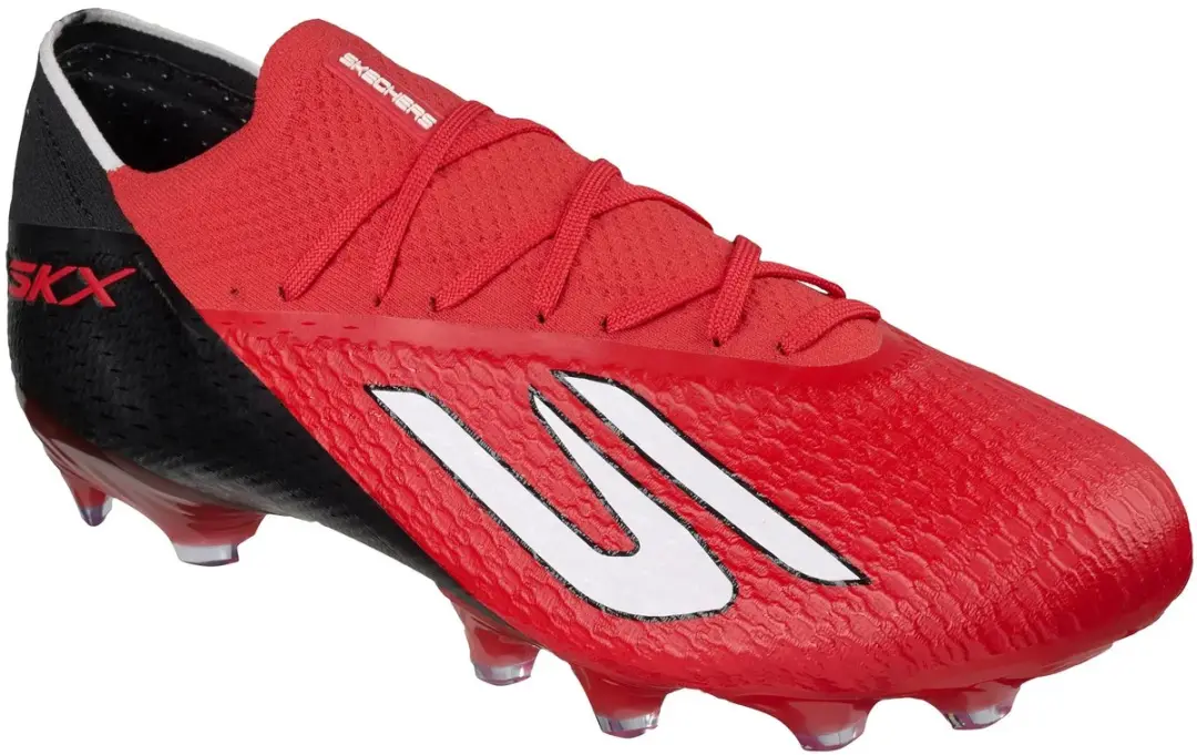 Skechers SKX 01 FG Voetbalschoenen - 42 - Rood/Zwart