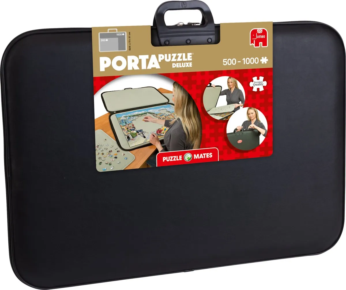 Jumbo Portapuzzle Deluxe 1000 Stuks - Zwart/Beige