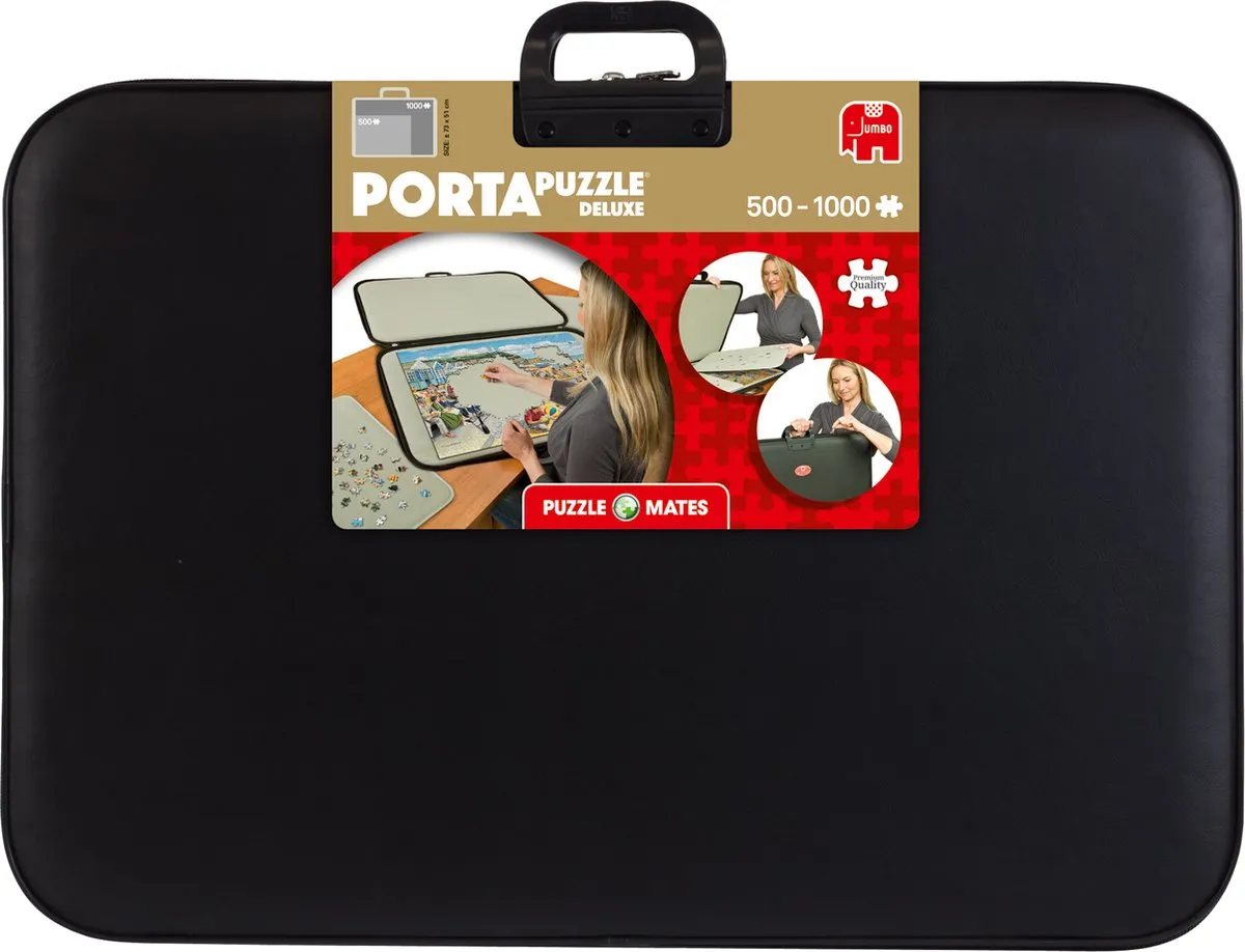 Jumbo Portapuzzle Deluxe 1000 Stuks - Zwart/Beige
