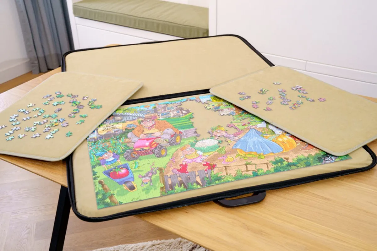 Jumbo Portapuzzle Deluxe 1000 Stuks - Zwart/Beige