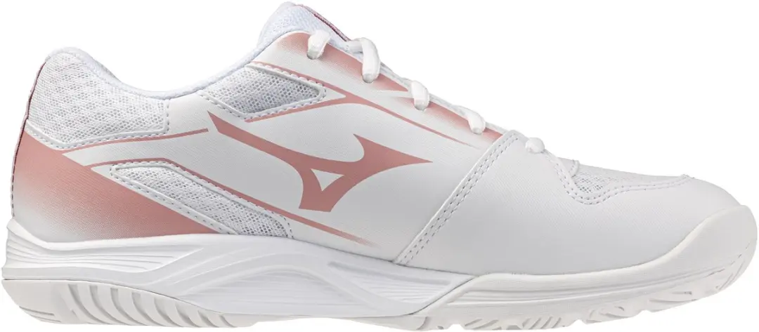 Mizuno Cyclone Speed 5 Dames Indoorschoenen - 43 - Wit/roze elegant