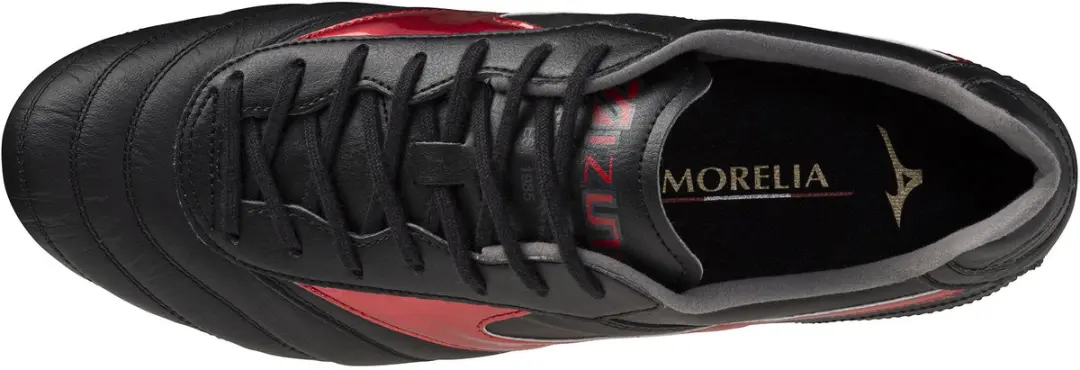 Mizuno Morelia II Elite FG Voetbalschoenen - 45 - Black/Morelia40thred/Blacksand