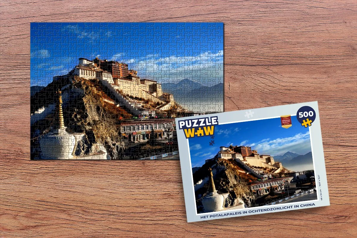 PuzzleWow Het Potalapaleis Legpuzzel 500 Stuks - Multicolor
