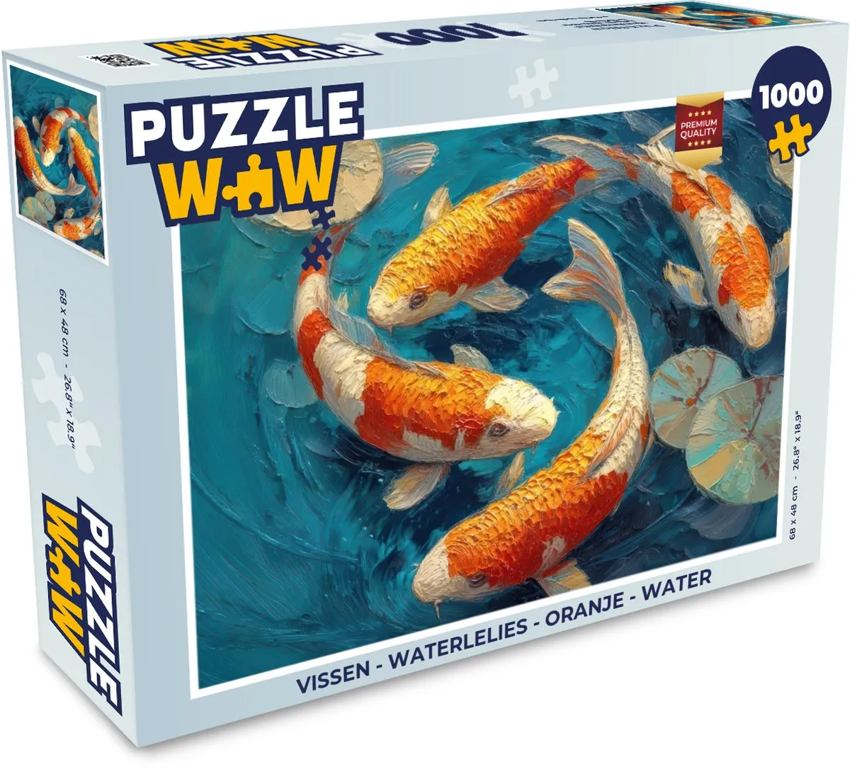 PuzzleWow Waterlelies Legpuzzel 1000 Stuks