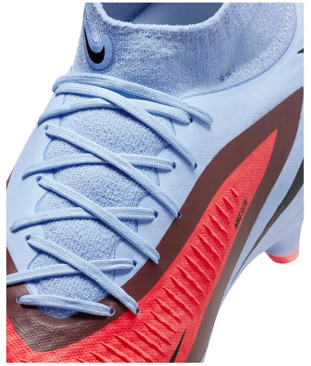 Nike Phantom 6 High Academy FG/MG Voetbalschoenen 46 - Blauw/Rood - afbeelding 4 van 6