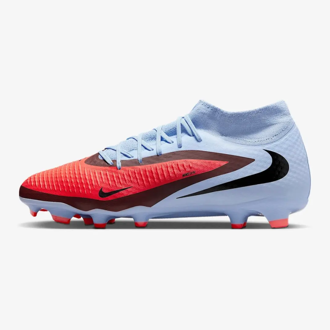 Nike Phantom 6 High Academy FG/MG Voetbalschoenen 46 - Blauw/Rood - afbeelding 6 van 6