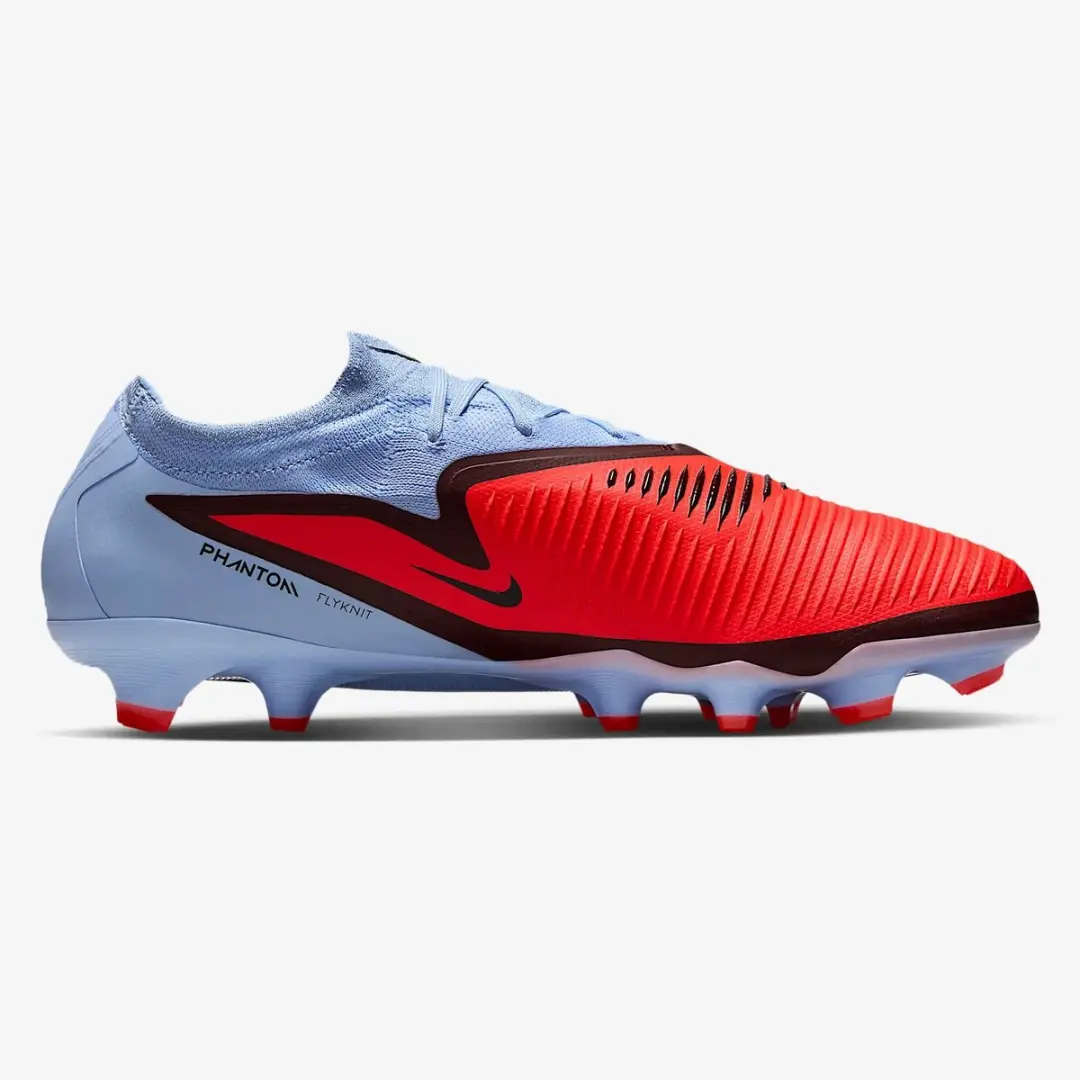 Nike Phantom 6 Low Pro FG Voetbalschoenen - 43 - Blauw/Rood - afbeelding 3 van 6