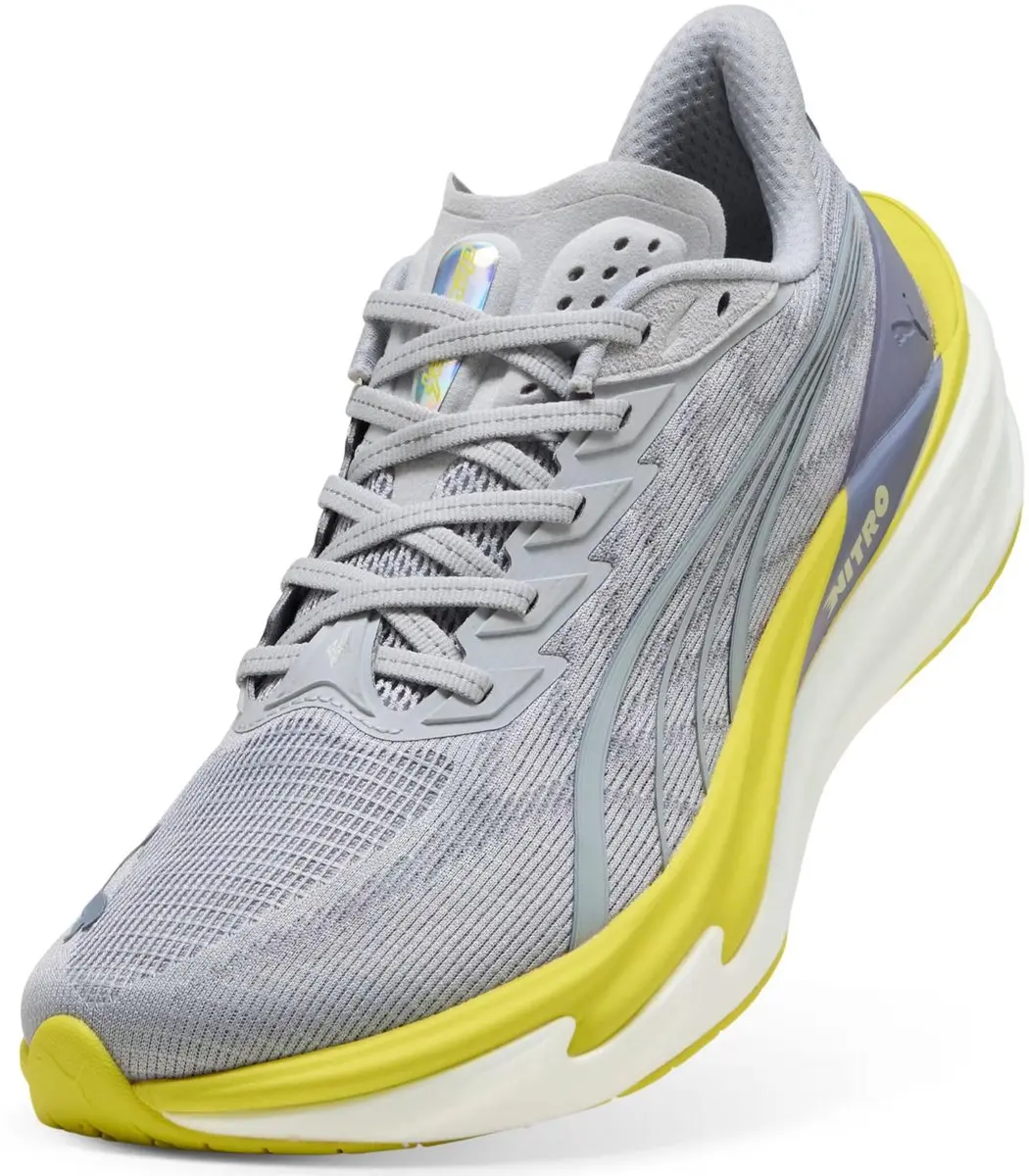 Puma Deviate Nitro 4 Hardloopschoenen 312123 - 45 - Vibrant Silver-Lux Lime - afbeelding 4 van 6