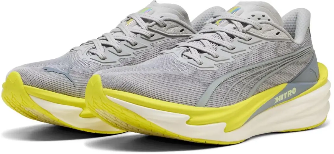 Puma Deviate Nitro 4 Hardloopschoenen 312123 - 45 - Vibrant Silver-Lux Lime - afbeelding 6 van 6