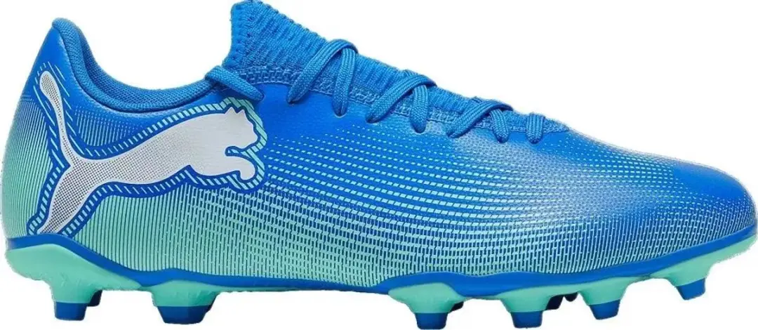 PUMA Future 7 Play FG/AG Sportschoenen 43 - Hyperlink Blue-Mint