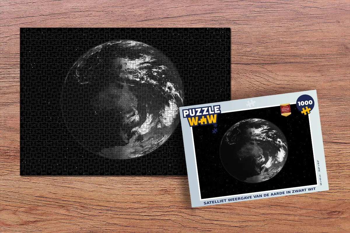 PuzzleWow Aarde Planeten Sterren Legpuzzel 1000 Stuks - Multicolor