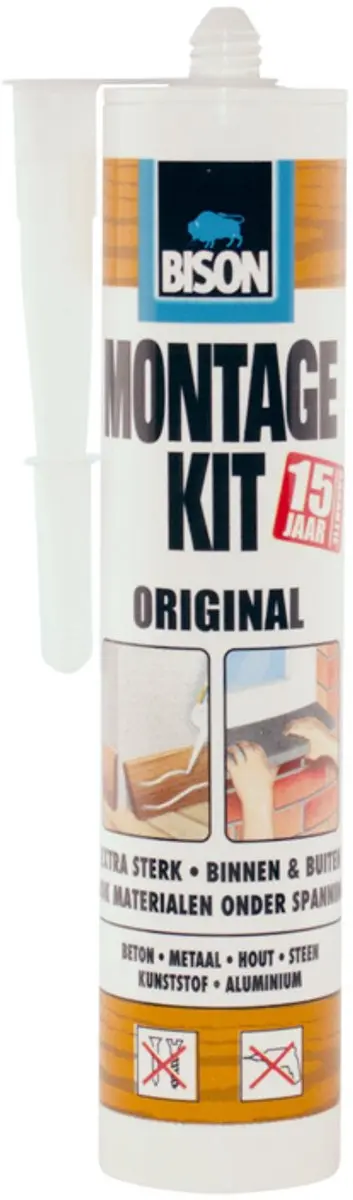 Bison Montagekit Original Koker 350g - Houtlijm Wit