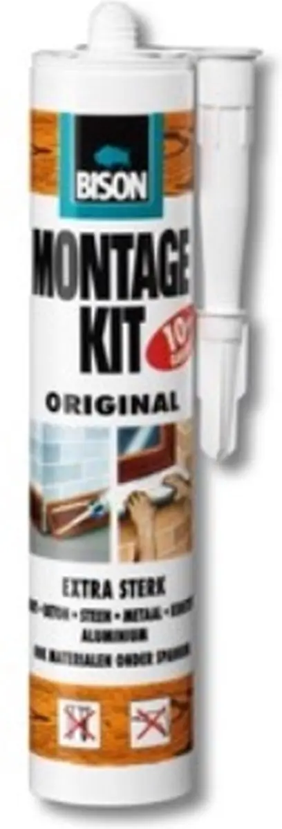 Bison Montagekit Original Koker 350g - Houtlijm Wit