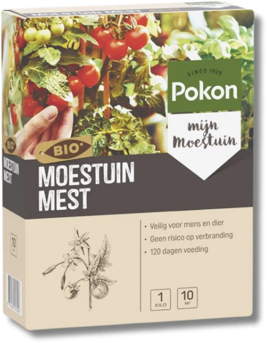 Pokon Bio Moestuin Mest 1kg - Biologisch - afbeelding 5 van 6