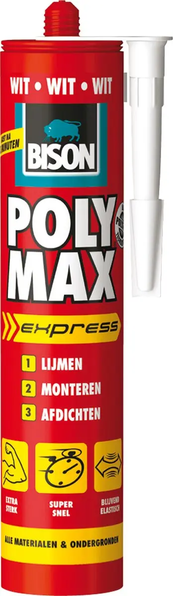 Bison Poly Max Express Montagelijm 1g - Wit