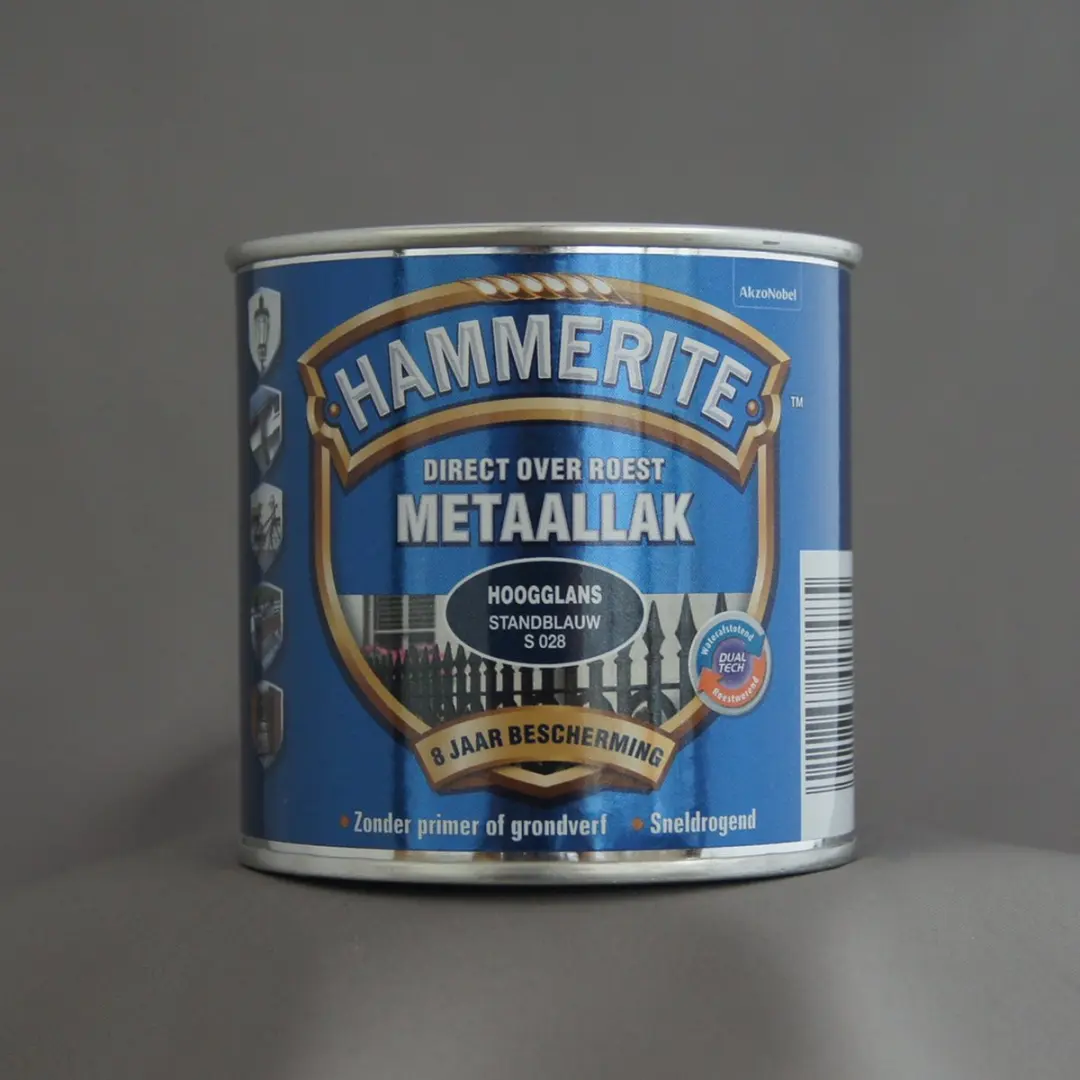 Hammerite Metaallak Hoogglans Standblauw 250ml