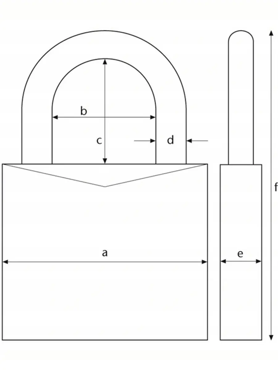 ABUS Titalium Beugelslot 60mm - Zilver