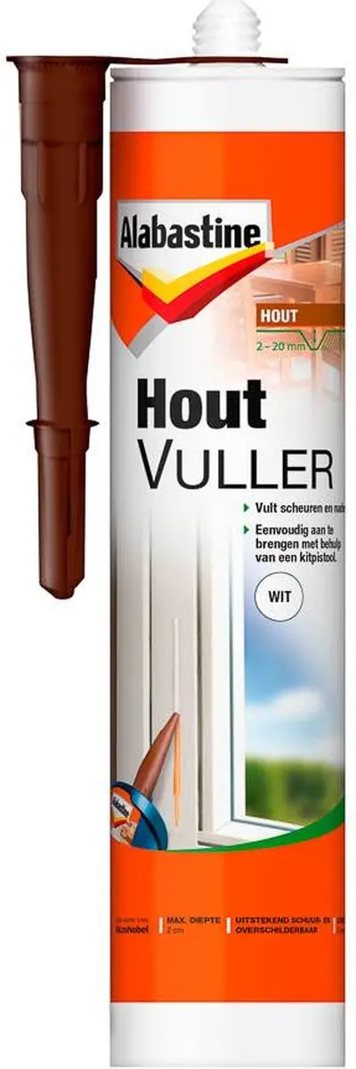 Alabastine Houtvuller Wit - 310ml