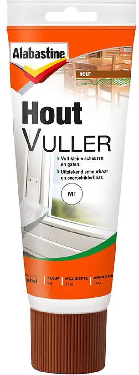 Alabastine Houtvuller Wit - 310ml